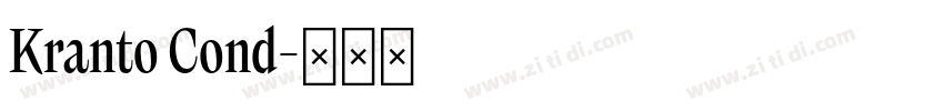 Kranto Cond字体转换